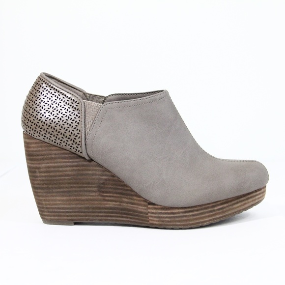 Dr. Scholl's Harlow Wedge Bootie NEW 11 wide Women Boots Platform Shoes - Picture 3 of 9